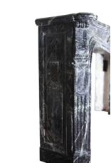 Maison Leon Van den Bogaert Green Marble Unusual Classic Antique French Fireplace Surround