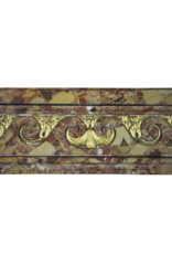 Maison Leon Van den Bogaert Elegant French Chic Brêche Marble Vintage Fireplace Surround