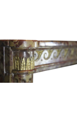 Maison Leon Van den Bogaert Elegant French Chic Brêche Marble Vintage Fireplace Surround