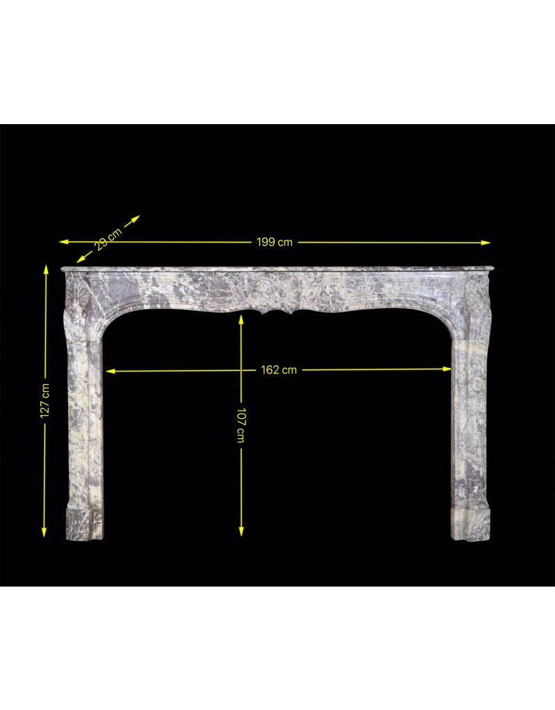 Grand 18Th Century Belgian Antique Fireplace Surround