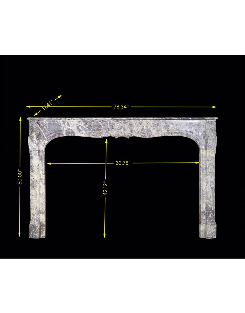 Grand 18Th Century Belgian Antique Fireplace Surround