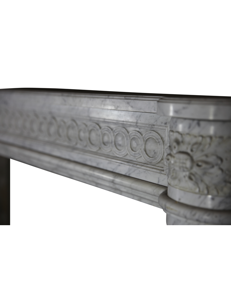 French Chique Louis XVI Period Vintage Fireplace Surround