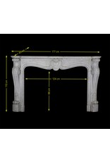 Cheminée Ornementale En Marbre, France, 19Ème Siècle