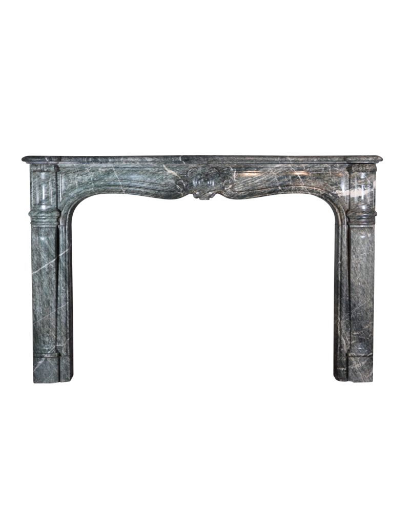 Strong Campan Vert Marble Antique Fireplace Mantle