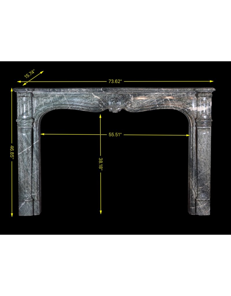 Fuerte Mármol Campan Vert Antiguo Chimenea