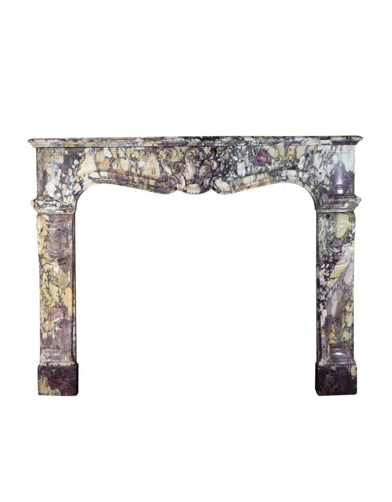 Maison Leon Van den Bogaert Cheminée de la Belle Époque en marbre Fleur de Pêcher — piece unique