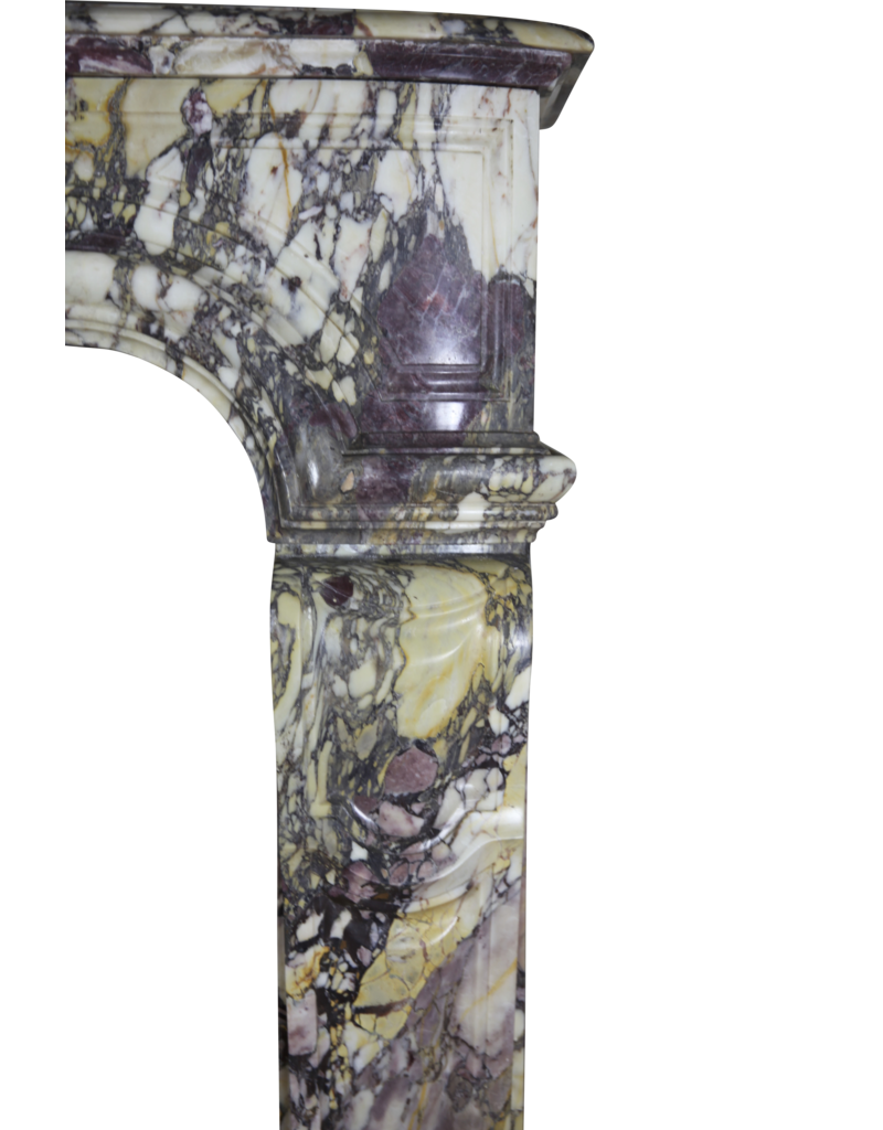 Maison Leon Van den Bogaert Cheminée de la Belle Époque en marbre Fleur de Pêcher — piece unique