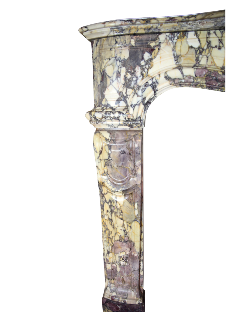Maison Leon Van den Bogaert Cheminée de la Belle Époque en marbre Fleur de Pêcher — piece unique
