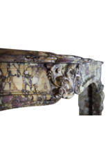 Maison Leon Van den Bogaert Cheminée de la Belle Époque en marbre Fleur de Pêcher — piece unique