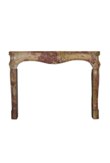 18Th Century Chique Multi Color Created By Nature Stone Antique Fireplace Surround