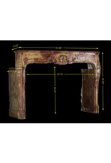 Maison Leon Van den Bogaert Von der Natur geschaffene französische Kaminumrandung aus hartem Kalkstein