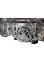 19Th Century Period Belgian Marble Vintage Fireplace Surround