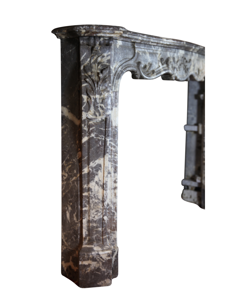 19Th Century Period Belgian Marble Vintage Fireplace Surround