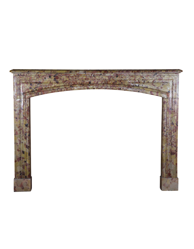 Louis XIV Period Brêche D'Aleppe Marble Fireplace Mantle