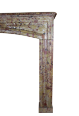 Maison Leon Van den Bogaert Louis XIV Period Brêche D'Aleppe Marble Fireplace Mantle