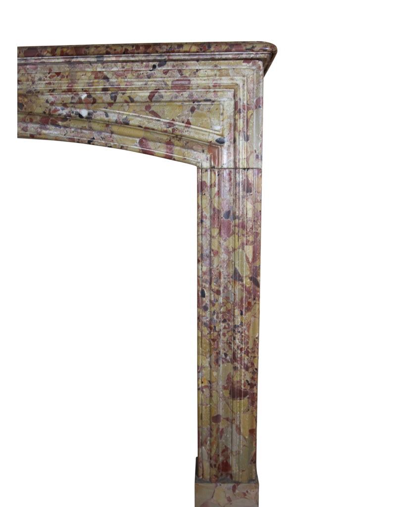 Maison Leon Van den Bogaert Louis XIV Period Brêche D'Aleppe Marble Fireplace Mantle