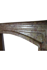 Maison Leon Van den Bogaert Louis XIV Período Brêche D'Aleppe Mármol Chimenea