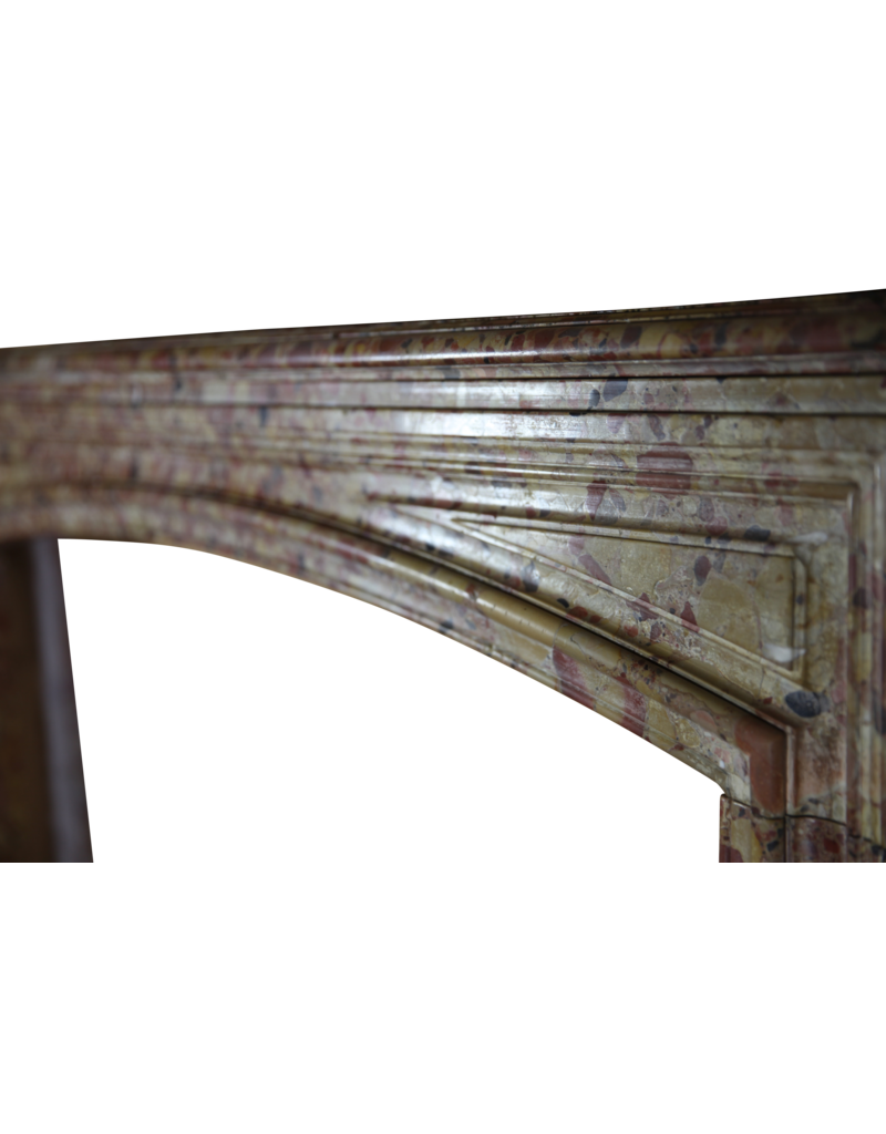 Maison Leon Van den Bogaert Louis XIV Period Brêche D'Aleppe Marble Fireplace Mantle