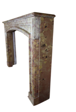 Maison Leon Van den Bogaert Louis XIV Período Brêche D'Aleppe Mármol Chimenea