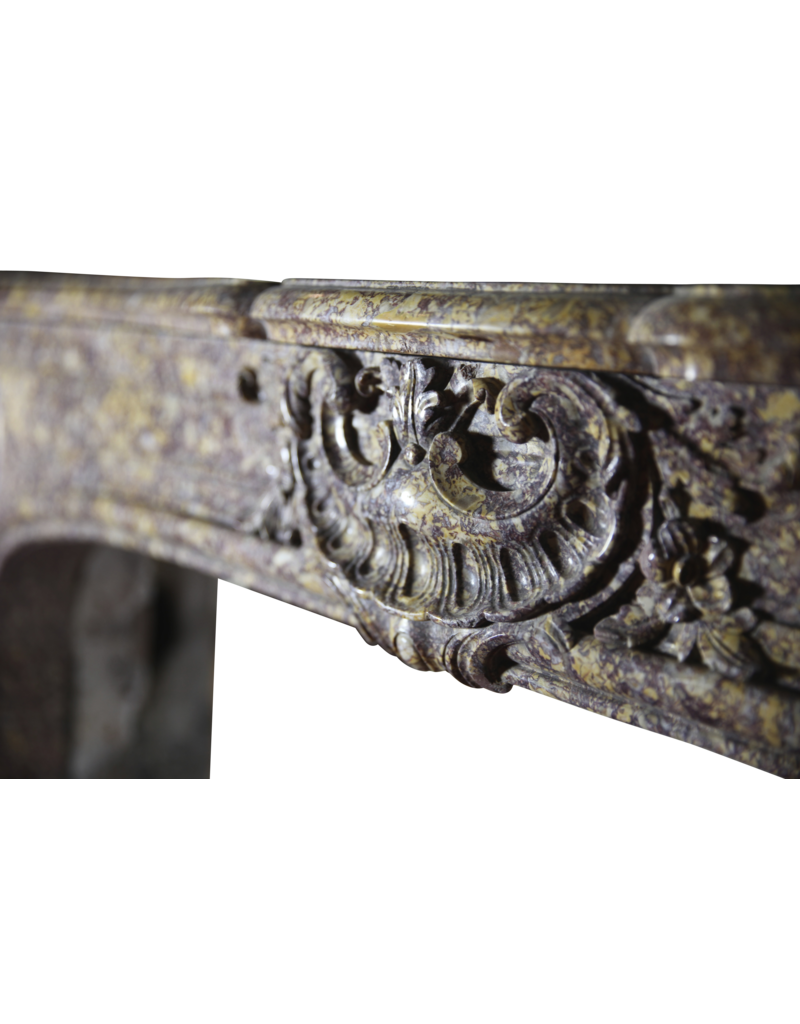 Maison Leon Van den Bogaert Restaurierte antike Kaminumrandung im Régence-Stil