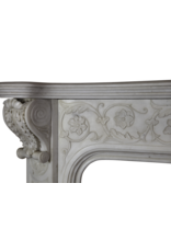 Maison Leon Van den Bogaert Empfindliche Italienischen Weinlese Statuarisch Weißer Marmor Kamin