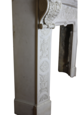Maison Leon Van den Bogaert Empfindliche Italienischen Weinlese Statuarisch Weißer Marmor Kamin