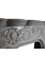 Maison Leon Van den Bogaert Empfindliche Italienischen Weinlese Statuarisch Weißer Marmor Kamin