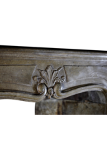 Unusual 18Th Century Vintage French Stone Fireplace Surround