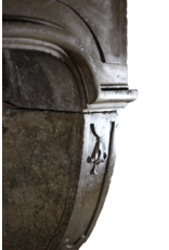 Maison Leon Van den Bogaert Unusual 18Th Century Vintage French Stone Fireplace Surround