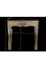 Maison Leon Van den Bogaert Unusual 18Th Century Vintage French Stone Fireplace Surround