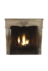 Unusual 18Th Century Vintage French Stone Fireplace Surround