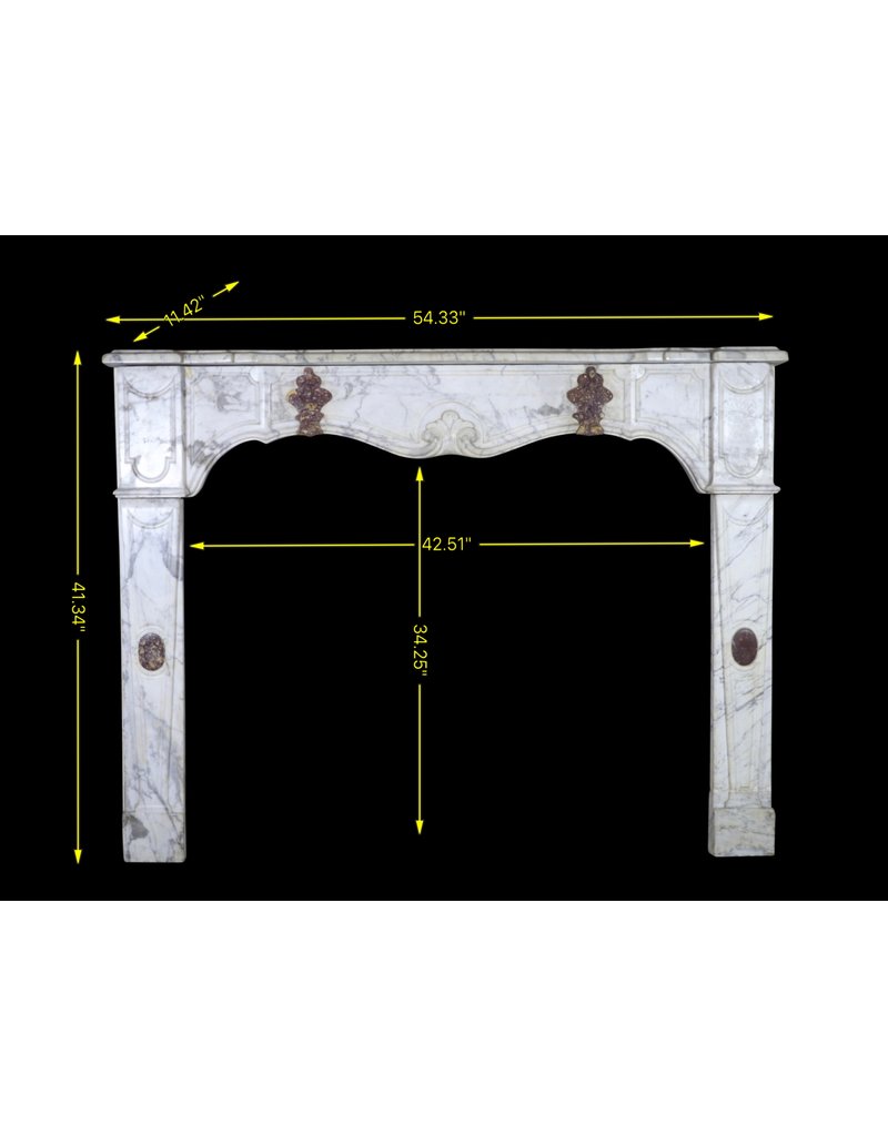 17Th Century Italian Fireplace Surround In Marble