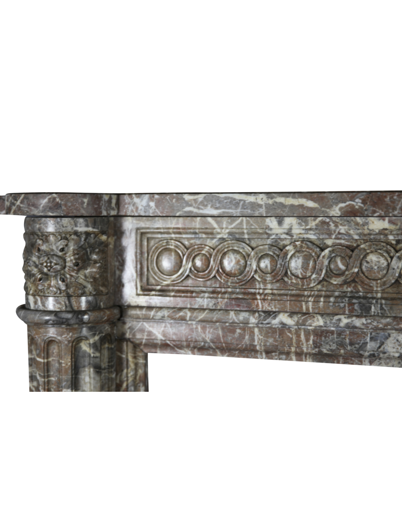 Belgian 18Th Century Classic Marble Antique Fireplace Surround