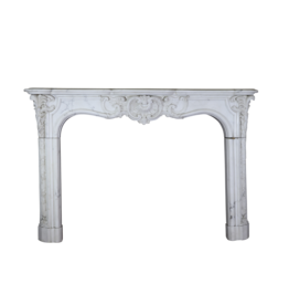 Maison Leon Van den Bogaert Schloss Kamin Maske Aus Weißem Carrara-Marmor