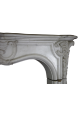 Castle Vintage Fireplace Surround In White Carrara Marble