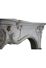 Castle Vintage Fireplace Surround In White Carrara Marble