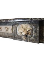 Maison Leon Van den Bogaert 18Th Century Fine Antique Belgian Marble Fireplace Surround