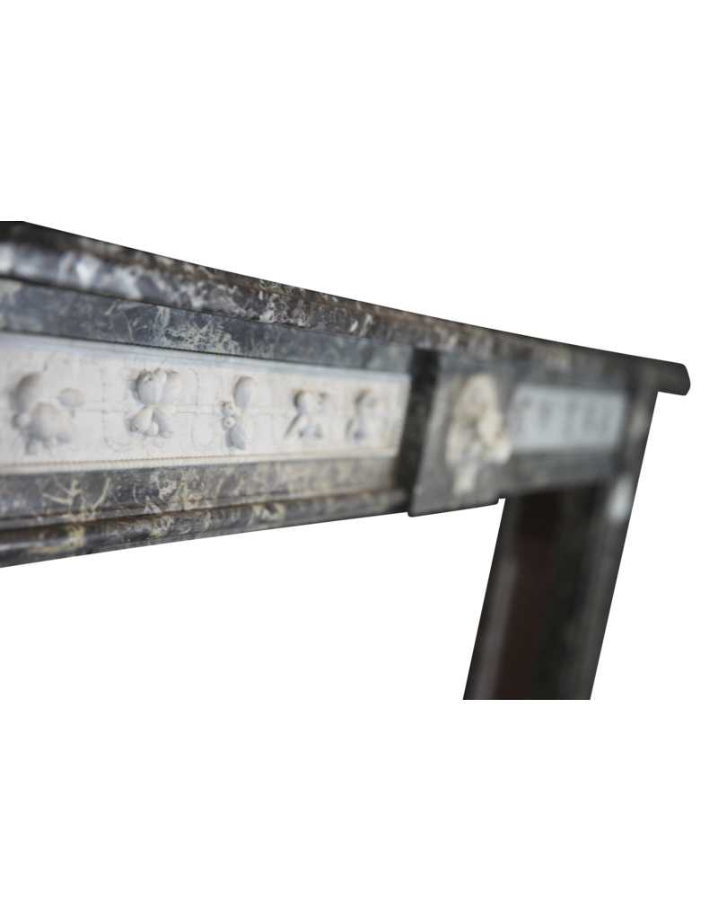 18Th Century Fine Antique Belgian Marble Fireplace Surround