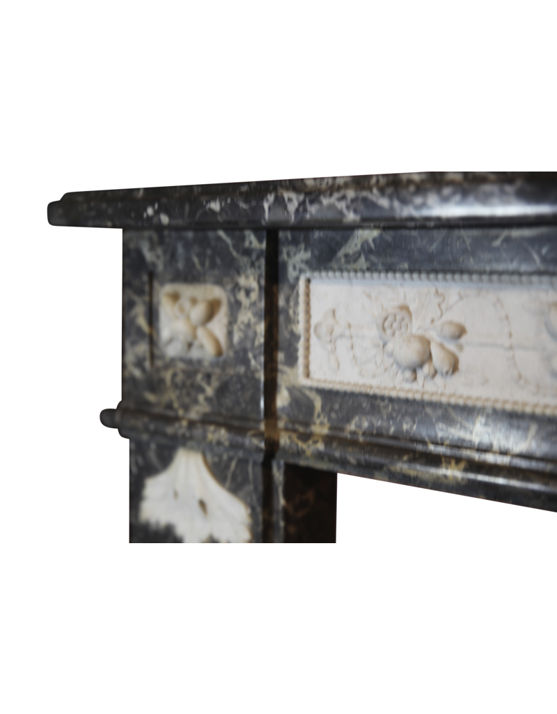 18Th Century Fine Antique Belgian Marble Fireplace Surround