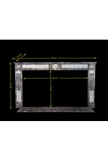 18Th Century Fine Antique Belgian Marble Fireplace Surround