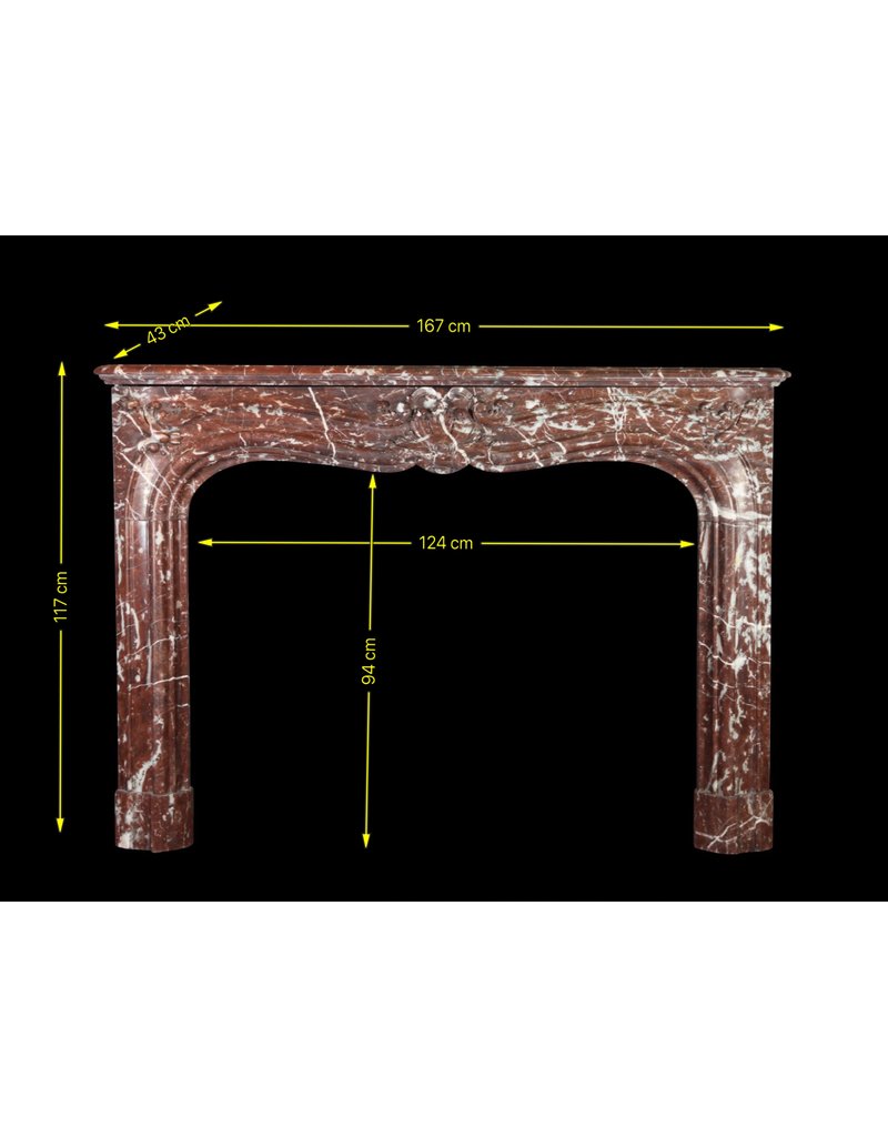 Belgian 19Th Century Marble Fireplace Surround