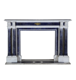 Parisian Monumental Antique Fireplace Surround In Marble