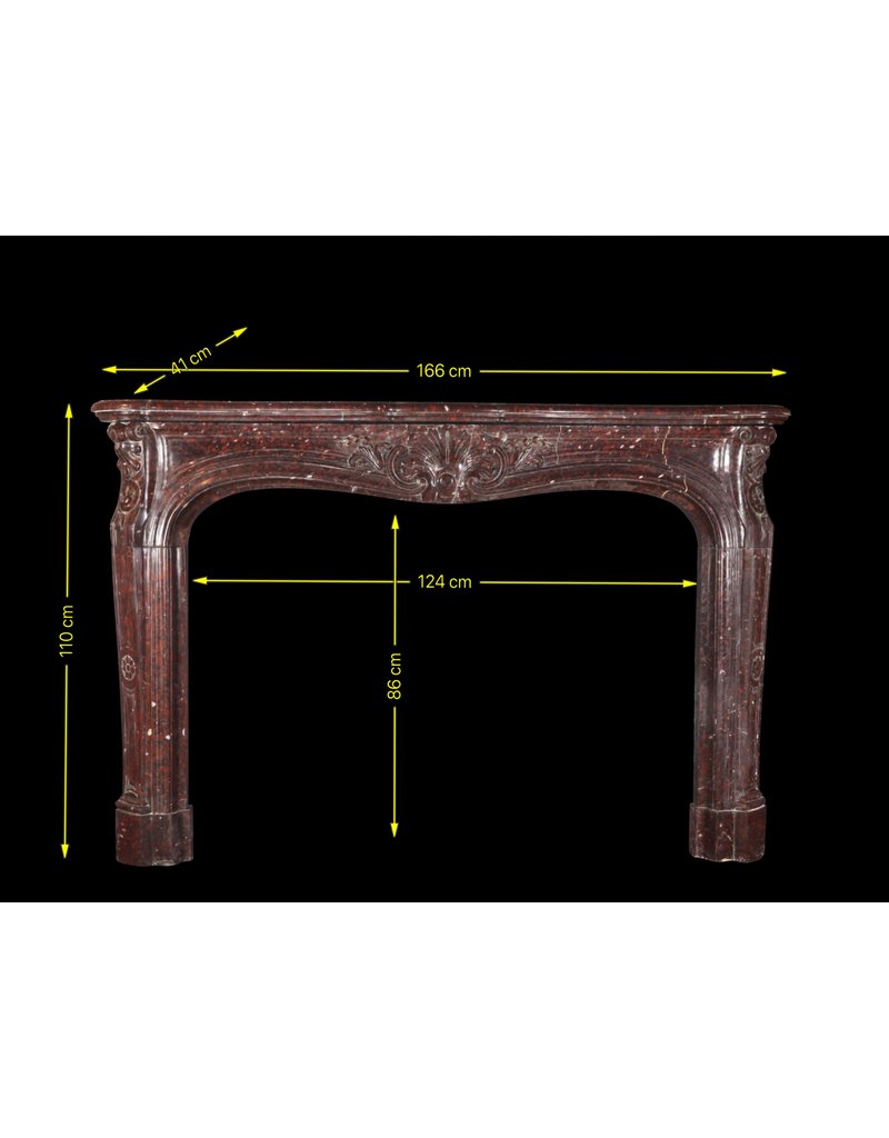 Exceptional Belle Epoque Antique Marble Fireplace Surround