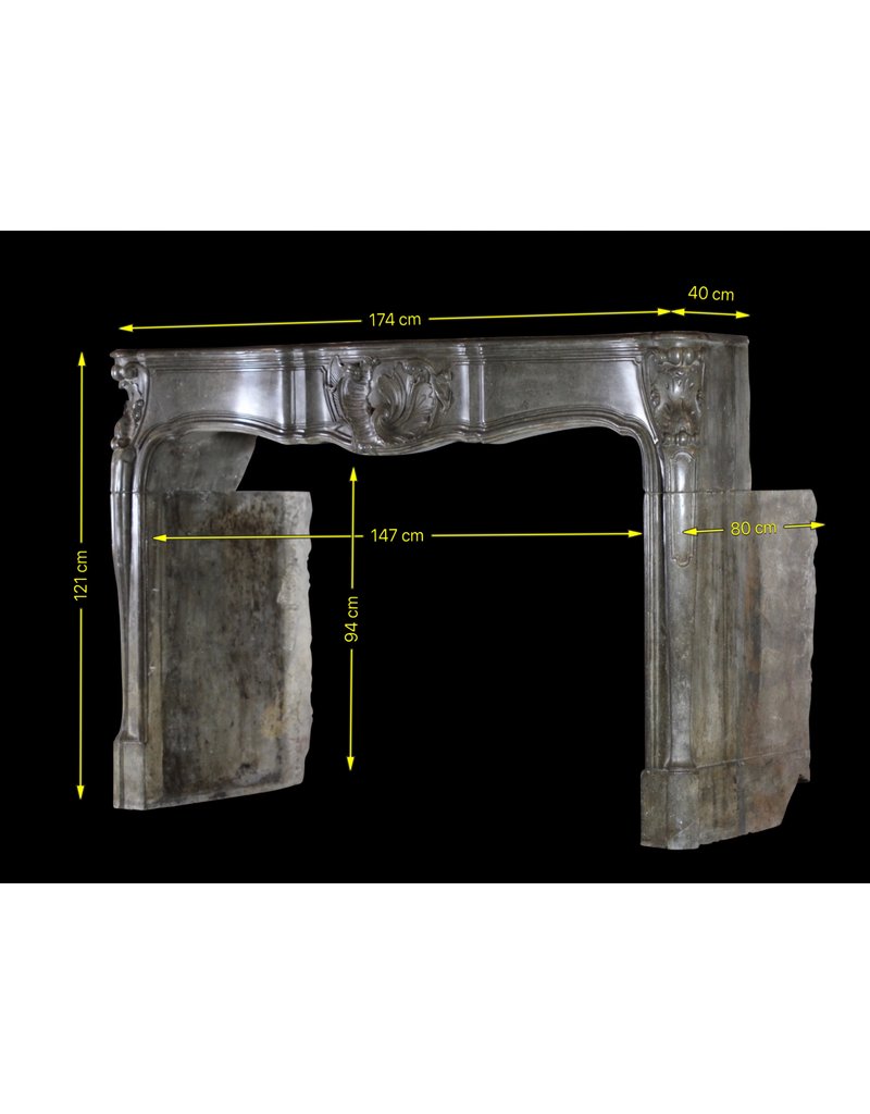 Cheminée Massive Régence Française Du 18Ème Siècle