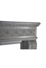 Maison Leon Van den Bogaert Gran Palacio Blanca Estatuas De Mármol De Epoca Chimenea