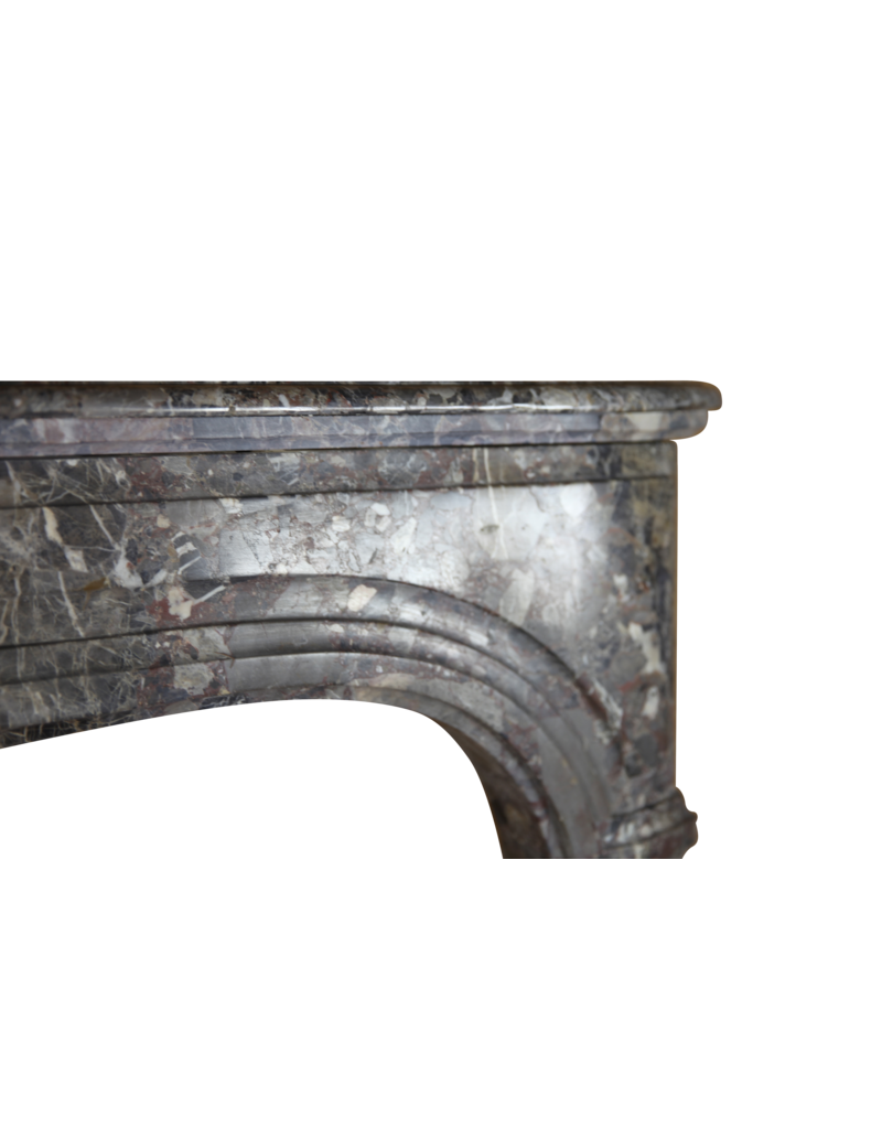 Maison Leon Van den Bogaert Kleine elegante antike zweifarbige Kaminumrandung