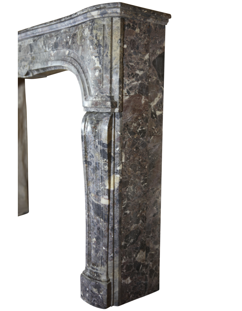 Maison Leon Van den Bogaert Kleine elegante antike zweifarbige Kaminumrandung