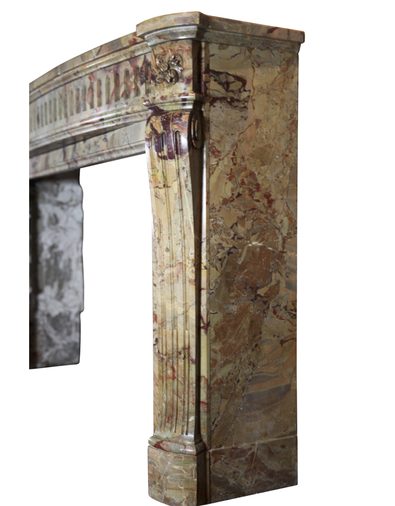 Maison Leon Van den Bogaert Classic Chic French Marble Antique Fireplace Surround