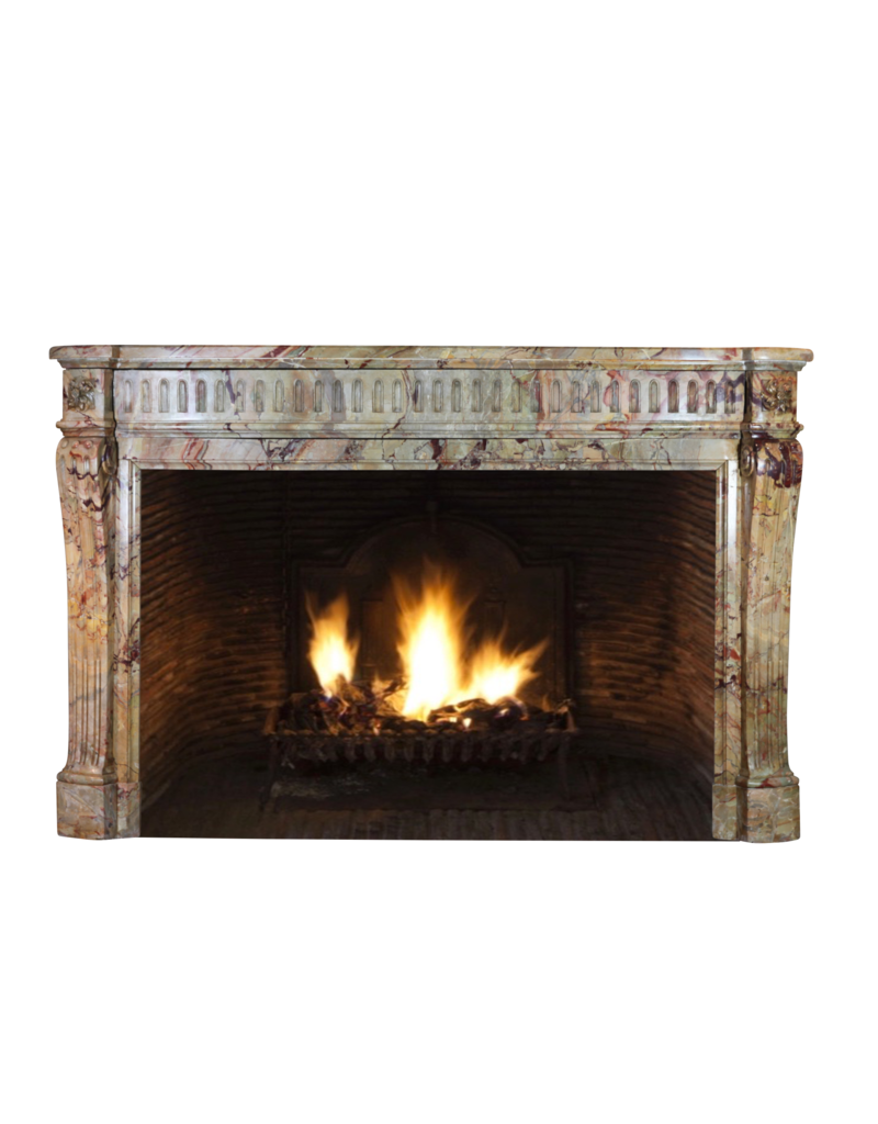 Maison Leon Van den Bogaert Classic Chic French Marble Antique Fireplace Surround