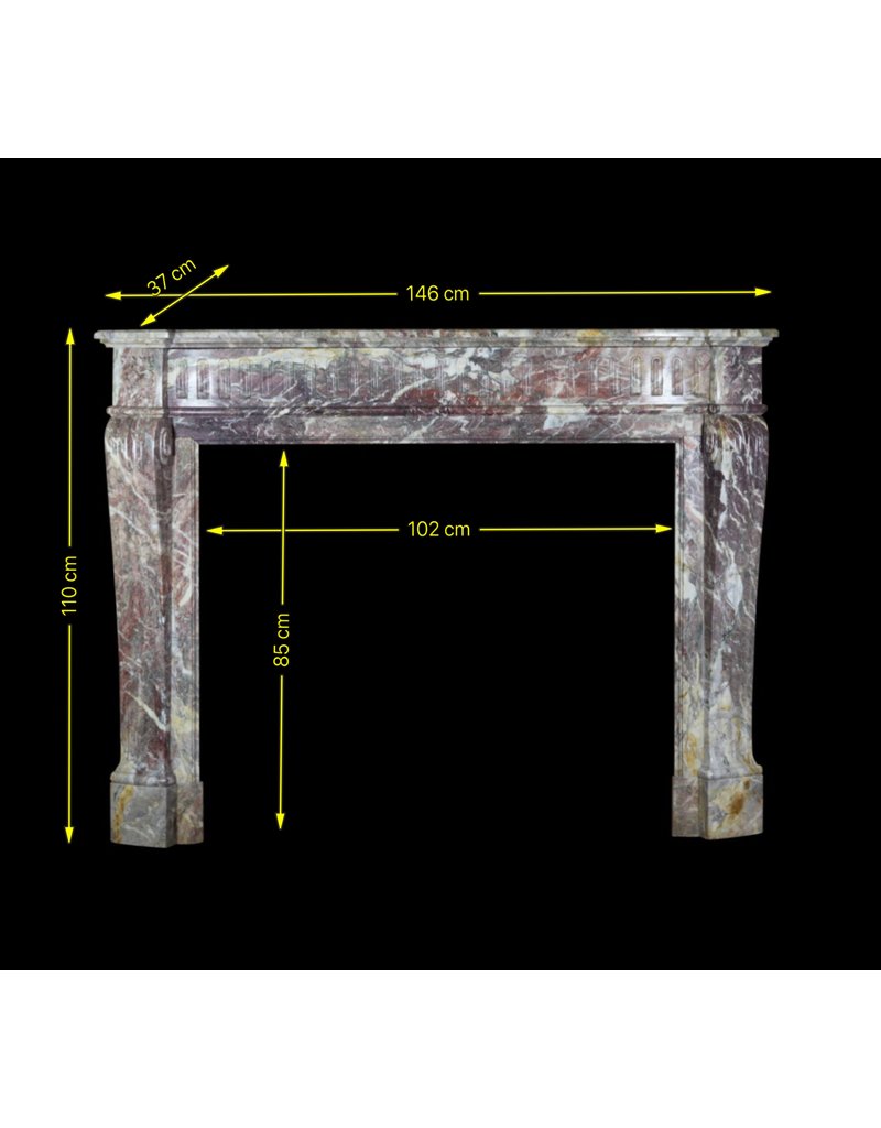 19Th Century Belle Epoque Period Marble Chimney Piece